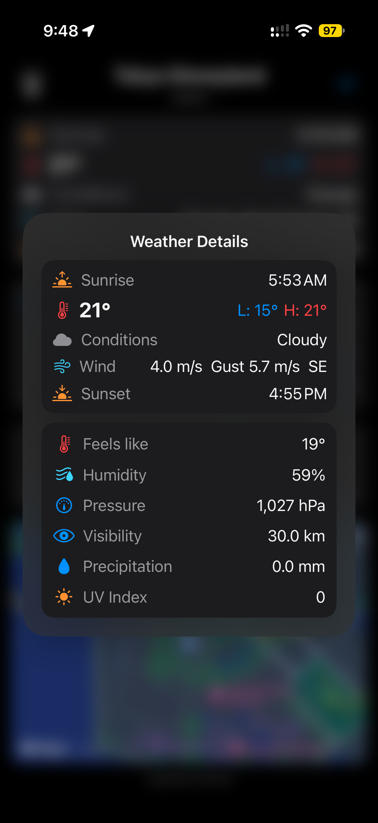 iOS App Daily Details
